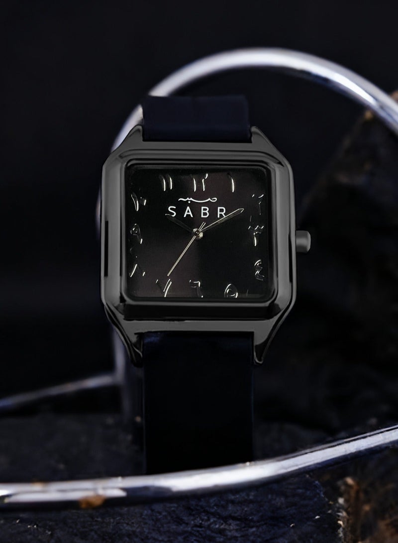 Sabr Square Arabic Numerals Watch for Men & Women – Japanese Quartz Minimalist Watch, Silicone Strap, Magnetic Buckle, 30M Water Resistant - Image 5